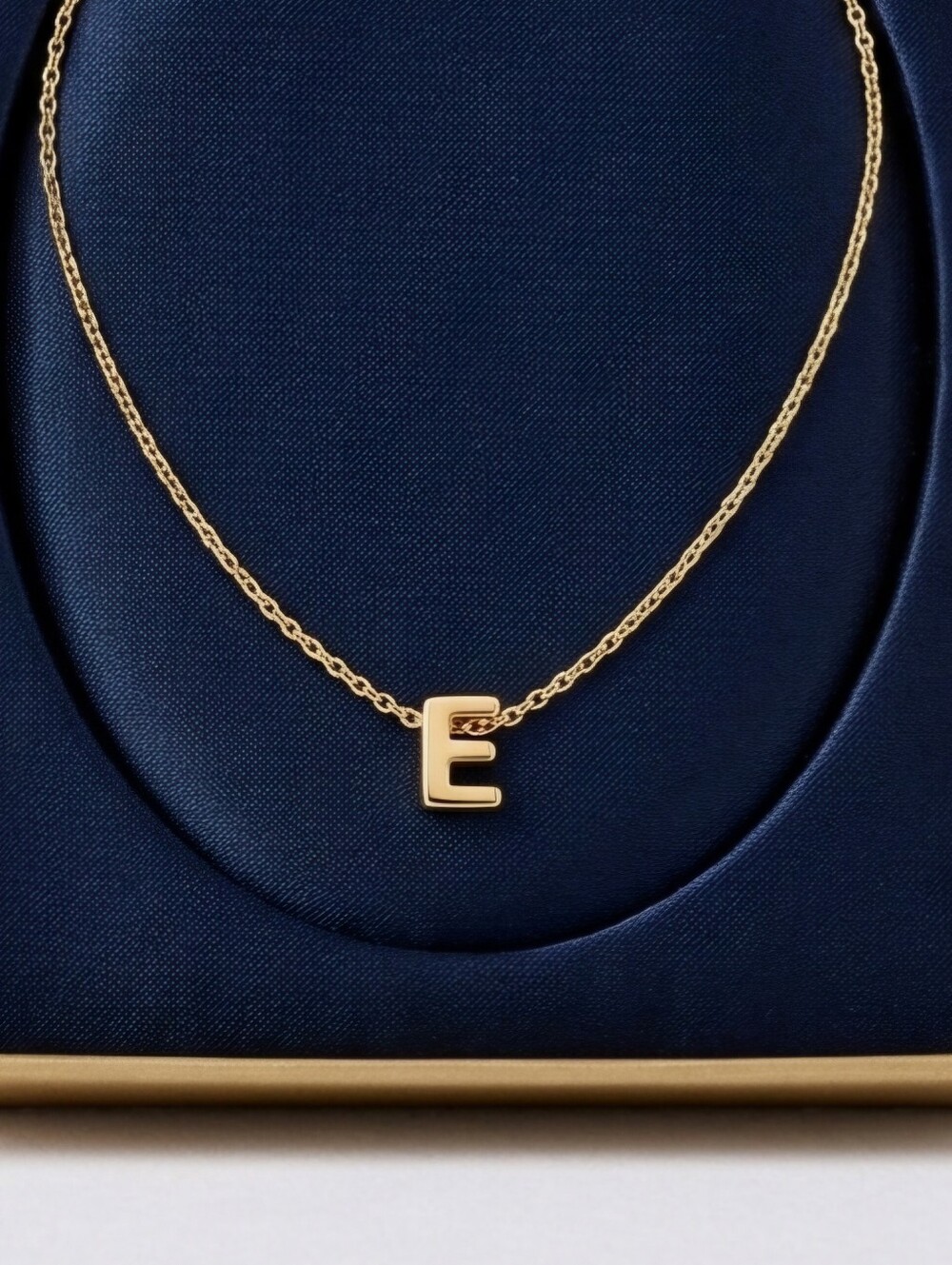 E Initial Necklace